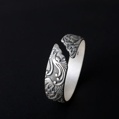 „Phoenix Peony“ Armreif im Retro-Ethno Stil