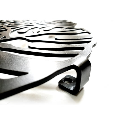 Monstera Wandgarderobe aus dickem pulverbeschichtetem Stahl, 900x362 mml, inkl. Dübel & Schrauben