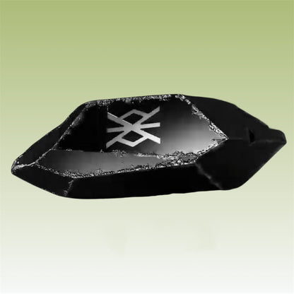 Obsidian Rune Stone – Mystisches Sammlerstück