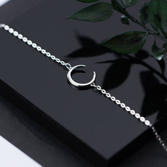 Silber, Armband, Halbmond