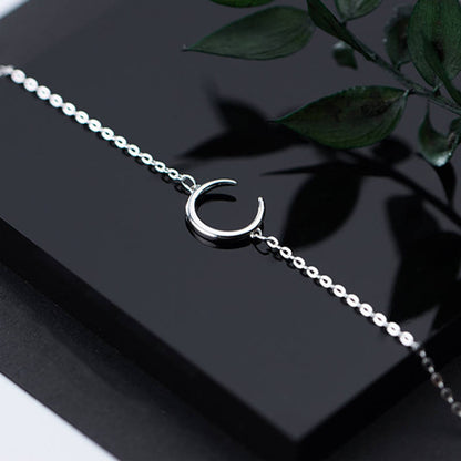 Silber, Armband, Halbmond