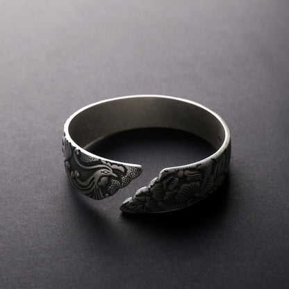 „Phoenix Peony“ Armreif im Retro-Ethno Stil
