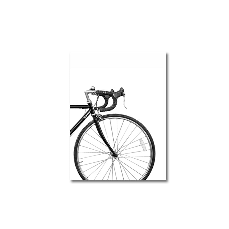 2-teiliges Minimalistisches Leinwand-Poster Set – Modernes Fahrrad Design | 60x90cm