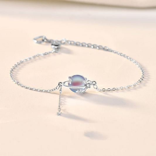 Silber, Armband, Planet