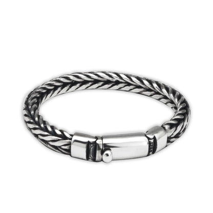 S925 Silber Handgefertigtes Geflochtenes Keel-Armband